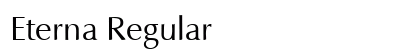 Eterna Regular preview
