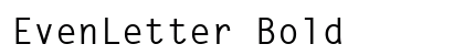 EvenLetter Bold Preview