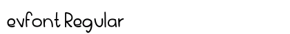 evfont Regular preview