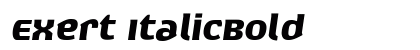 Exert ItalicBold Preview