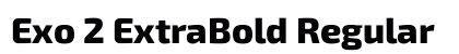 Exo 2 ExtraBold Regular preview