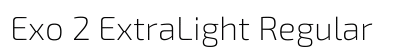 Exo 2 ExtraLight Regular preview