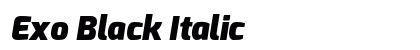 Exo Black Italic Preview