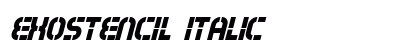 Exostencil Italic Preview