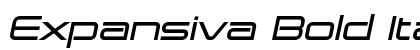 Expansiva Bold Italic Preview