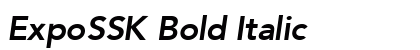 ExpoSSK Bold Italic Preview