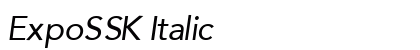 ExpoSSK Italic Preview
