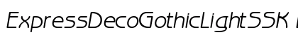 ExpressDecoGothicLightSSK Bold preview