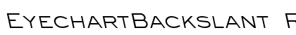 EyechartBackslant Regular preview