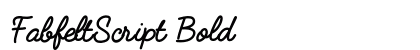 FabfeltScript Bold preview