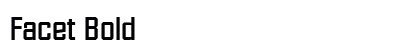 Facet Bold preview