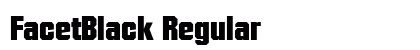 FacetBlack Regular Font