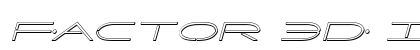 Factor 3D Italic Italic preview