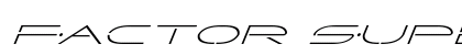Factor Super-Italic Italic preview