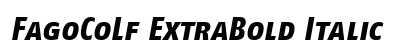 FagoCoLf ExtraBold Italic Font