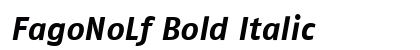 FagoNoLf Bold Italic Font