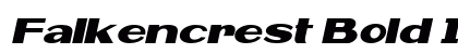 Falkencrest Bold Italic Preview