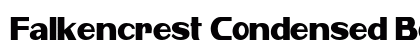 Falkencrest Condensed Bold Preview