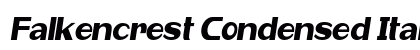 Falkencrest Condensed Italic Preview