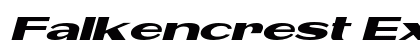 Falkencrest Expanded Italic Preview