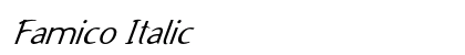 Famico Italic preview