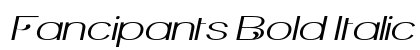 Fancipants Bold Italic Preview