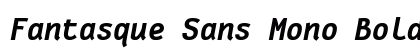 Fantasque Sans Mono Bold Italic Preview