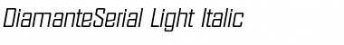 DiamanteSerial-Light Italic Font
