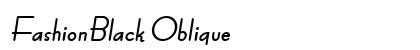 FashionBlack Oblique preview