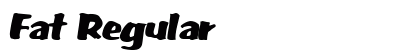 Fat Regular preview