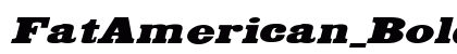 FatAmerican_BoldItalic Normal preview