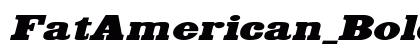 FatAmerican_BoldItalic Normal preview