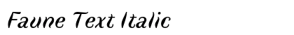 Faune Text Italic Preview