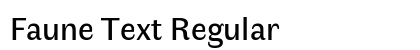 Faune Text Regular Preview