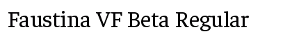 Faustina VF Beta Regular preview