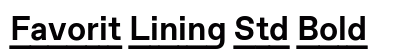 Favorit Lining Std Bold preview