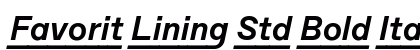Favorit Lining Std Bold Italic Preview