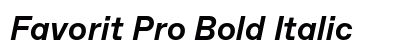 Favorit Pro Bold Italic Preview