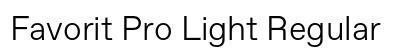 Favorit Pro Light Regular preview