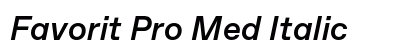 Favorit Pro Med Italic Preview