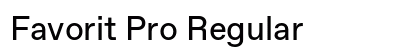 Favorit Pro Regular preview