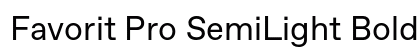 Favorit Pro SemiLight Bold preview