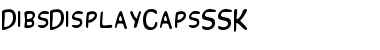 DibsDisplayCapsSSK Regular Font