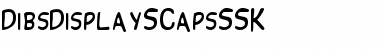 DibsDisplaySCapsSSK Regular Font