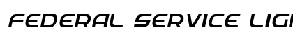Federal Service Light Italic Light Italic preview