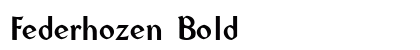 Federhozen Bold preview