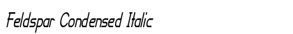 Feldspar Condensed Italic Preview