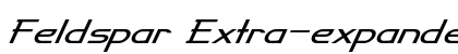 Feldspar Extra-expanded Italic Preview