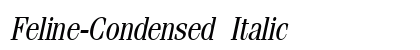 Feline-Condensed Italic Preview