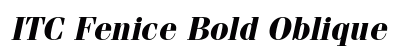 ITC Fenice Bold Oblique Preview